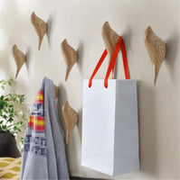 2 Pcs 3D Creative Bird Wall Hooks Decorative Wall Rack Door Single Hooks Coat Hooks Wall Hanger for Bathroom,Bedroom Light Blue