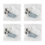 Turefans Wall Mounted Coat Hooks,Hook Rail/Coat Rack 2 Packs with 15 Hooks Chrome Plated Steel Coat Robe Hat Hooks