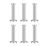 6 Pieces Stainless Steel Wall-Mount Robe Hook Coat Hook Towel Wall Hook, Brushed Nickel (4 Inch)