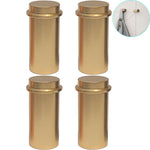 TINTON LIFE Minimalist Design Decorative Wall Mounted Aluminum Coat Hook Hat Hanger(4PCS Golden)