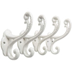 Set of 4 Rustic Wall Mounted Hooks