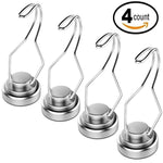 30lb Swivel Swing Powerful Magnetic Hooks Magnetic Swivel Hooks - Heavy Duty Super Strong Hook Magnet Set - Best For Refrigerator, Door Coat Hook, Grill Utensils, Cruise Cabin Wall, Garage Tool Hanger