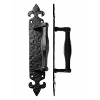 Cast Iron Heavy Door Pull Handle Antique Black · 7146 ·