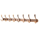 WEBI Classic Coat Hat Hooks Rail Aluminium Alloy Robe Bath Kitchen Towel Utensil Utility Hook Garment Rack Hanger Rail Holder, Wall Mount,Antique Brass