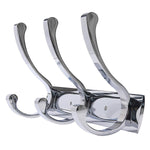 WEBI 3-peg Modern Coat Hat Clothes Rack, Bath Kitchen Towel Hook Holder, Wall Mounted Closet Garage Organizer Bedroom Office Storage Bathroom Accessories Aluminum/Antique Brass CYUQG3-1