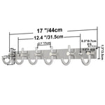 WEBI Coat Hooks, SUS 304 Heavy Duty Single Hat Kitchen Bath Towel Hook Robe Closet Clothes Hanger Rail Garment Rack Holder Home, Wall Mounted, Brushed Nickel