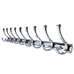 WEBI Coat Rack Wall Mounted,36 1/4 Inch 9 Coat Hooks for Hanging Coats,Metal Wall Coat Rack with Hooks Double Hook Rack Hook Rail Coat Hanger Wall Mount for Entryway Jacket,Chrome Finish