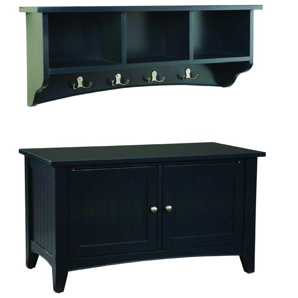 Canterbury Court Coat Hook and Cabinet Bench Set