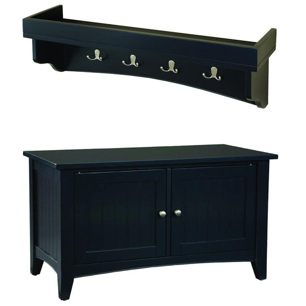 Canterbury Court Tray Coat Hook and Cabinet Bench Set
