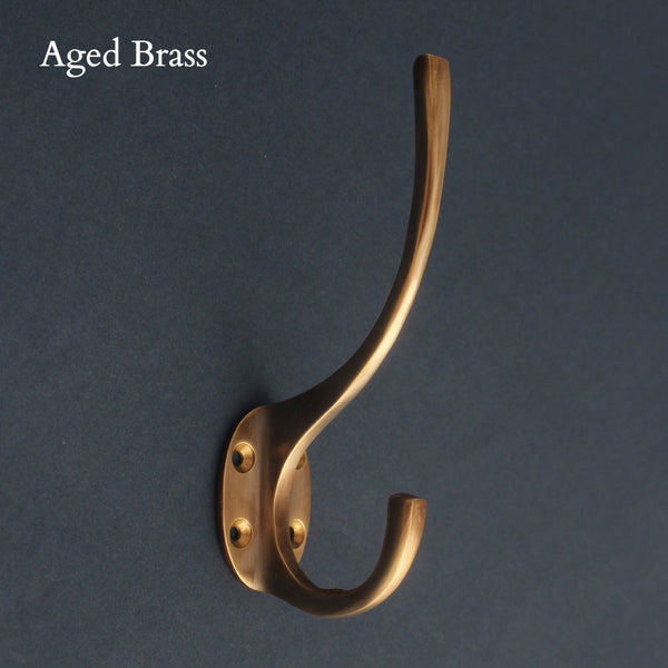Classic Brass Hat & Coat Hook