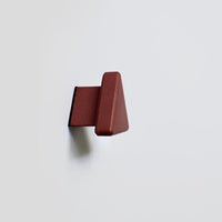 Triangular Concrete Wall Hook - Red
