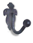 1 5/8 Inch Black Cast Iron Coat Hook