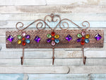 Metal jewels coat rack