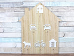 House Shaped Key board 6 Hooks