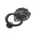 Small Lion Iron Door Knocker · Antique Black Kirkpatrick 2630 ·