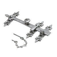 Iron Suffolk Thumb Latch Set Fleur De Lys Black · Kirkpatrick 3618 ·