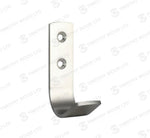 Zoo ZAS72 Single Coat Hanger Hook - Satin Stainless Steel