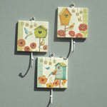 Set of Coat Hooks - Love, Nest, Hope