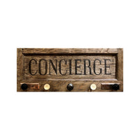 Concierge Coat Check | Vintage Door Coat Rack with Vintage Door Knob Hooks