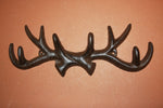 10) pcs, Deer Hunter coat hat hook, Deer Hunter hat hook, Deer Hunter coat hook, cast iron antler wall hook,  free shipping, W-36