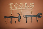 3), Man Cave Workshop Wall Hook Set, Free Shipping, Solid Heavy Duty Cast Iron, Large Coat Hooks, Large Jacket Hooks, Rustic, Rusty