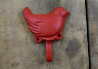 Little Red Bird Coat Hook