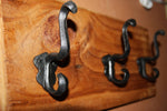 Upcycled Vintage-Look Old Fashion Coat Hook Wall Rack, Reclaimed 100 Year Old Southern Pine Ship lap, The Country Hookers, CH-3
