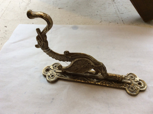 Coat Hook, Dragon, Brass, Vintage