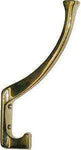 Mission Style Coat Hook in Cast Brass HK-112