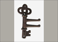 Vintage Key Themed 2 Arm Swivel Coat Hook